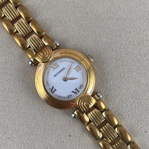 Vintage 1990s Bucherer Paradiso Ladies Quartz Wrist Watch 3 jewel Swiss Movement main image 5